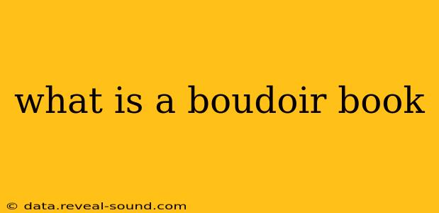 what is a boudoir book
