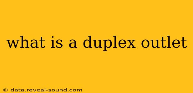 what is a duplex outlet