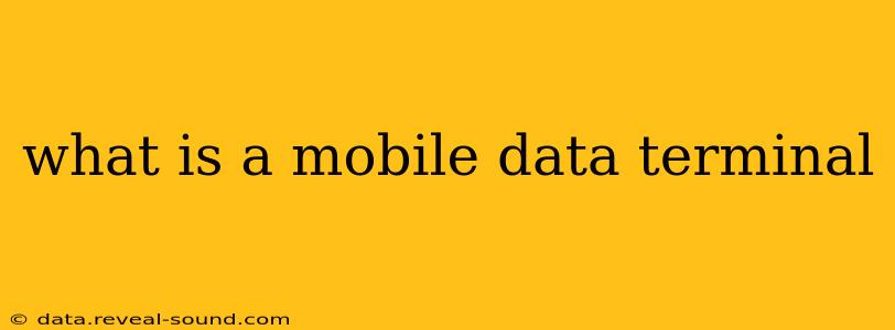 what is a mobile data terminal