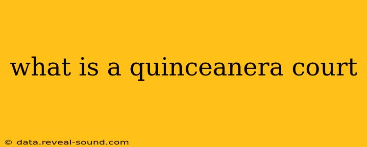 what is a quinceanera court
