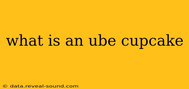what is an ube cupcake
