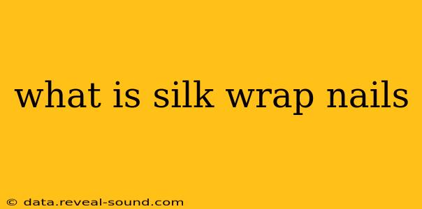 what is silk wrap nails