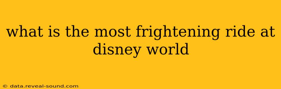 what is the most frightening ride at disney world