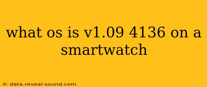 what os is v1.09 4136 on a smartwatch