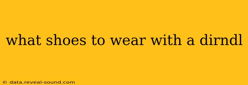 what shoes to wear with a dirndl