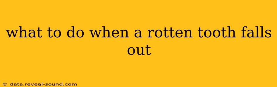 what to do when a rotten tooth falls out
