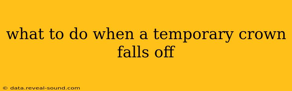 what to do when a temporary crown falls off