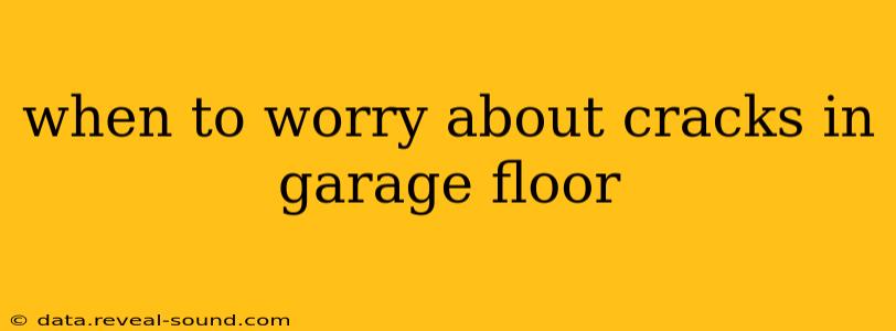 when to worry about cracks in garage floor