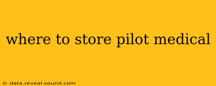 where to store pilot medical