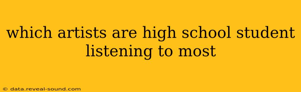 which artists are high school student listening to most
