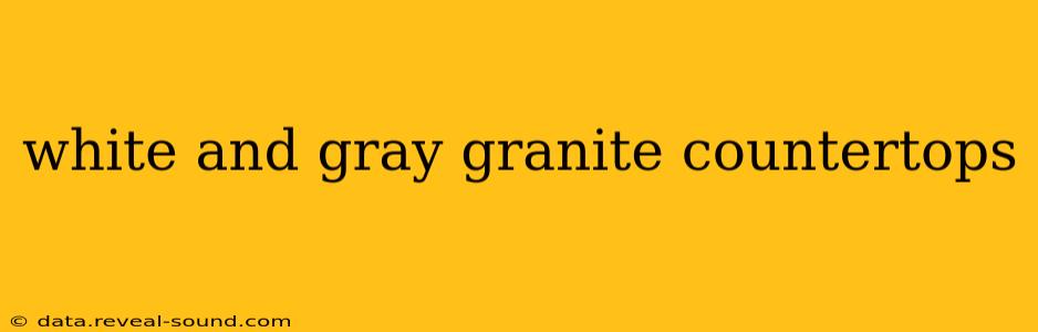 white and gray granite countertops
