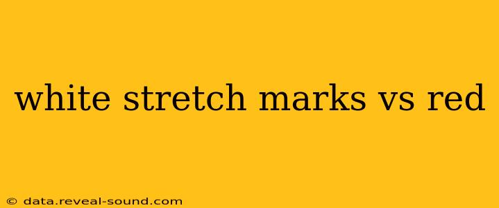 white stretch marks vs red