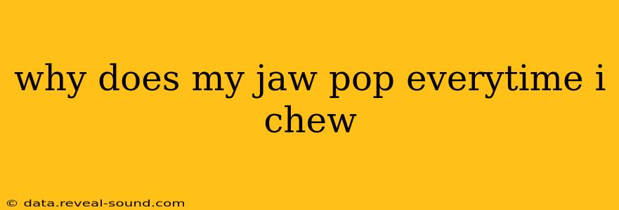 why does my jaw pop everytime i chew
