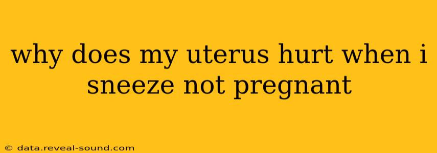 why does my uterus hurt when i sneeze not pregnant