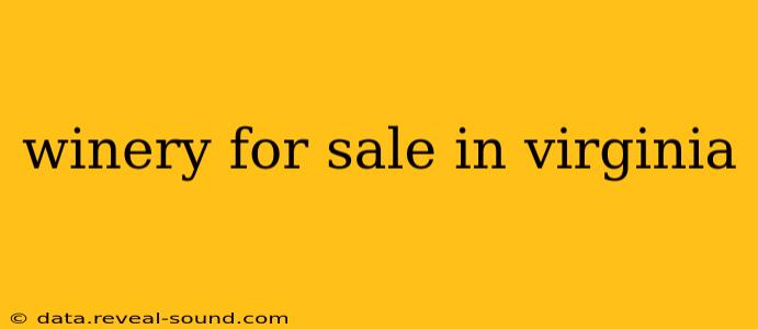 winery for sale in virginia