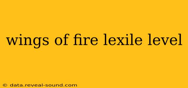 wings of fire lexile level