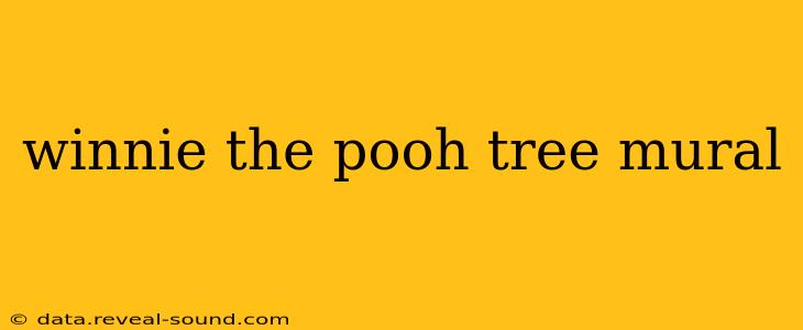 winnie the pooh tree mural