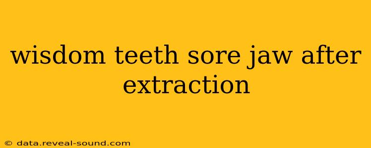 wisdom teeth sore jaw after extraction