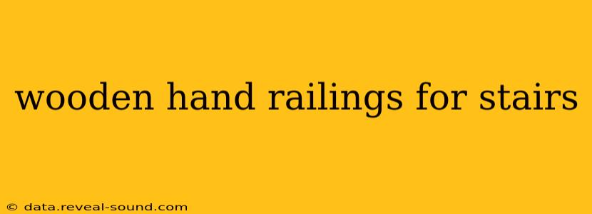 wooden hand railings for stairs