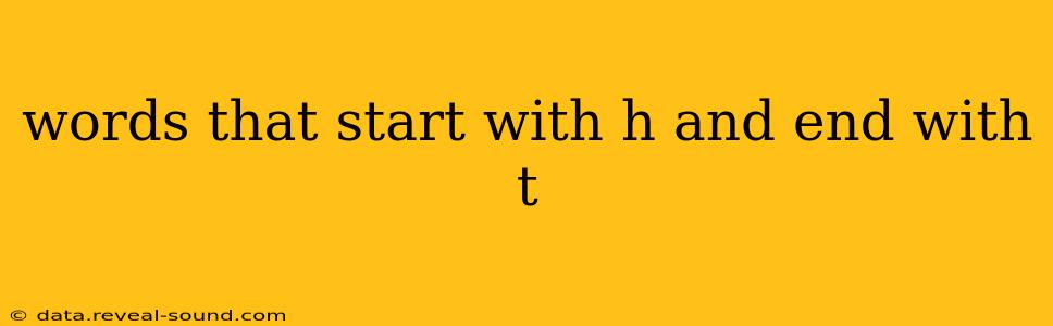 words that start with h and end with t
