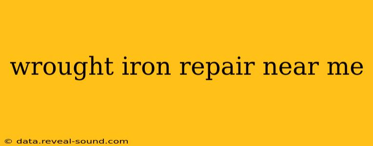 wrought iron repair near me