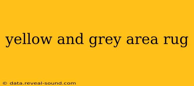yellow and grey area rug