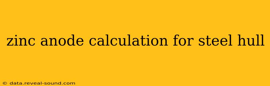 zinc anode calculation for steel hull